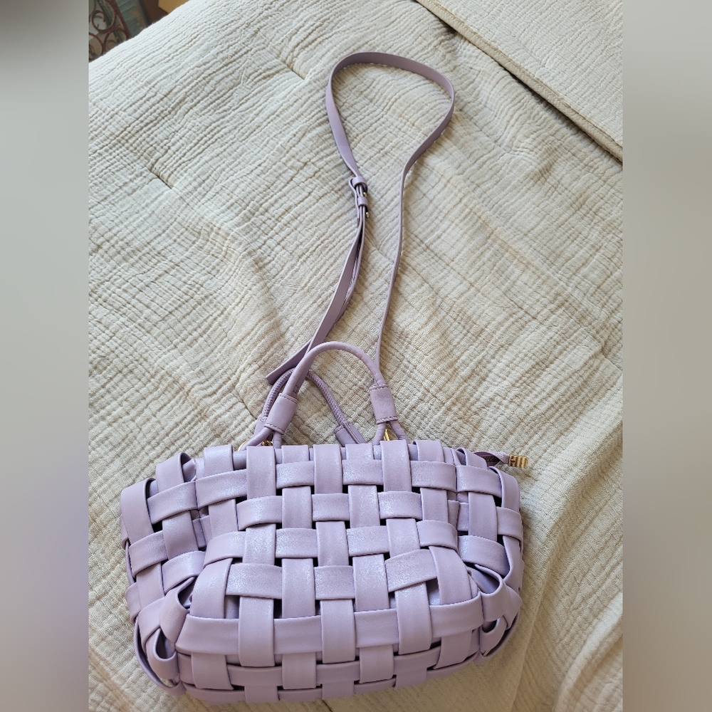 Purple Woven 'Lindy' Bag, Anthropologie